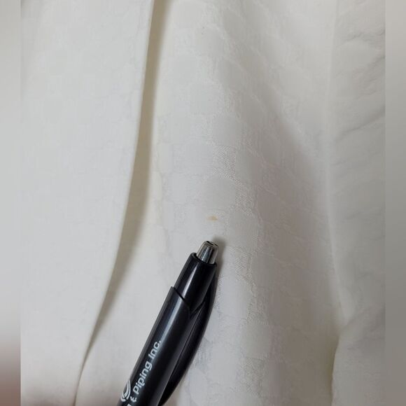 Giorgio Armani Black Label White Cotton Blazer Suit Jacket Lined Designer EU 48 - Picture 12 of 16